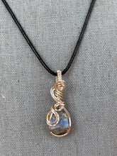 Load image into Gallery viewer, Dainty Silver Ethiopian Opal Necklace
