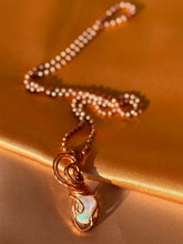 Load image into Gallery viewer, Dainty Copper Opal Necklace
