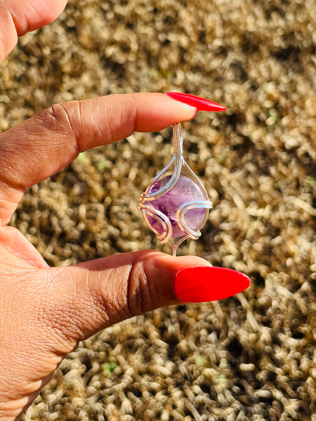 Silver Amethyst Necklace