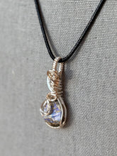 Load image into Gallery viewer, Dainty Silver Ethiopian Opal Necklace
