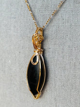 Load image into Gallery viewer, Gold Shungite Necklace
