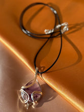 Load image into Gallery viewer, Silver Amethyst Necklace
