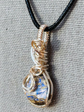 Load image into Gallery viewer, Dainty Silver Ethiopian Opal Necklace
