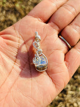 Load image into Gallery viewer, Dainty Silver Ethiopian Opal Necklace
